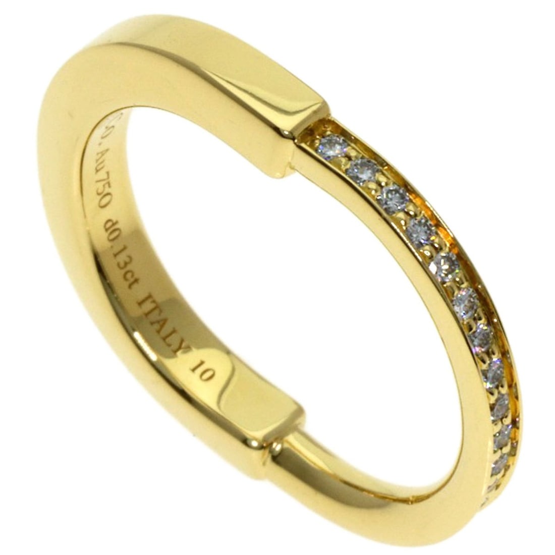 Tiffany & Co. Rock Diamond Ring, 18K Yellow Gold, Women's.: --- Catalog ---Category: SizeJP Size: 10US Size: 5.5Category: DesignColor: YellowGender: WomenMaterial: Yellow gold (18K)Category: GeneralBrand: Tiffany--- Item List ---Section: ConditionRanking: Rank