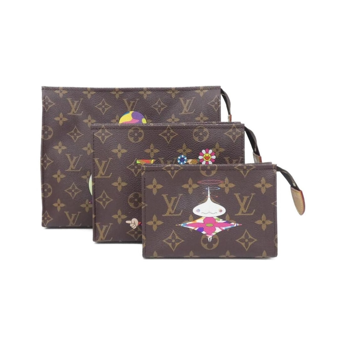 Louis Vuitton Monogram (LV X™) Trio Pochette Toilette M13762 Handbag Pouch (1 of 10)