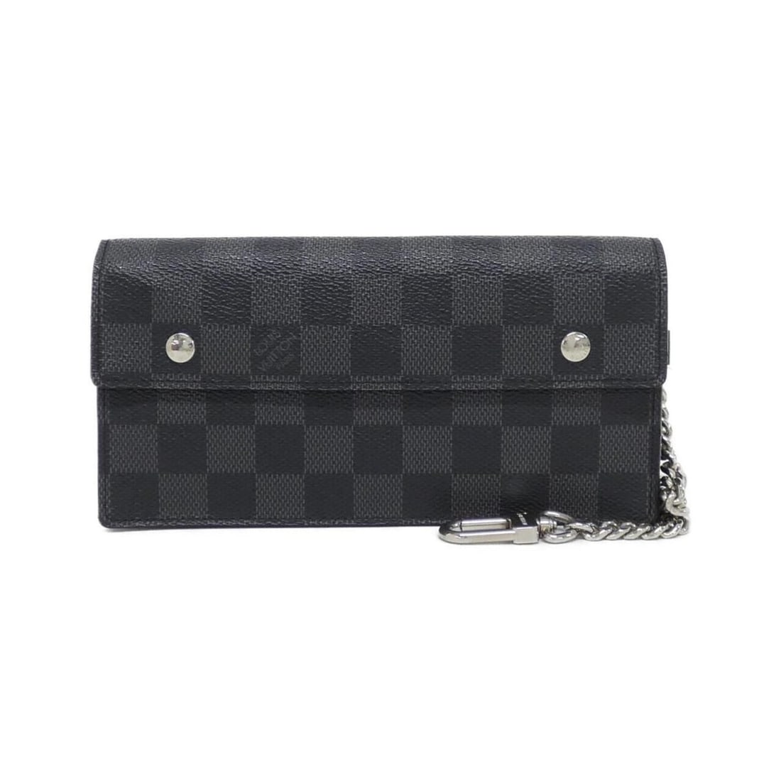 Louis Vuitton Damier Graphite Portefeuille Accordion N60023 Wallet: --- Catalog ---Category: SizeSize (HxWxD): 9cm x 19cm x 2cm / 3.54'' x 7.48'' x 0.78''Category: DesignType: Long wallet (bi-fold)Color: Damier Graphite, GraphiteGender: MenMaterial: Damier Graphite Ca