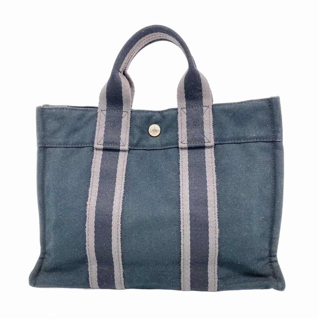 Hermes Fourre-Tout PM Canvas Handbag, Black/Gray, Men's/Women's (1 of 20)