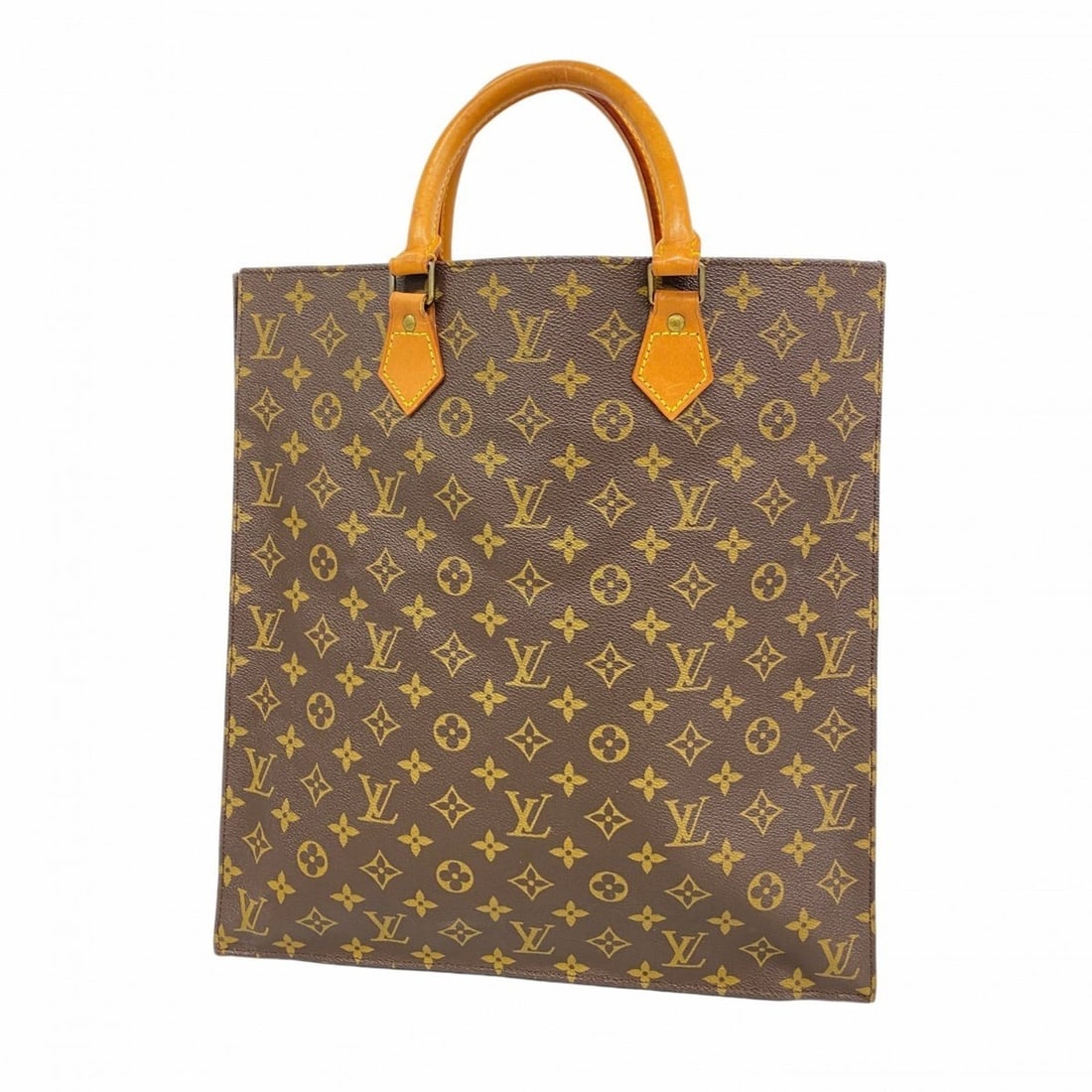 Louis Vuitton Monogram Sac Plat Tote Bag M51140 Brown Women's: --- Catalog ---Category: SizeSize (HxWxD): 38cm x 36cm x 9cm / 14.96'' x 14.17'' x 3.54''Category: DesignType: Tote bagColor: BrownGender: WomenCategory: GeneralMPN: M51140Brand: Louis Vuitton--- Item