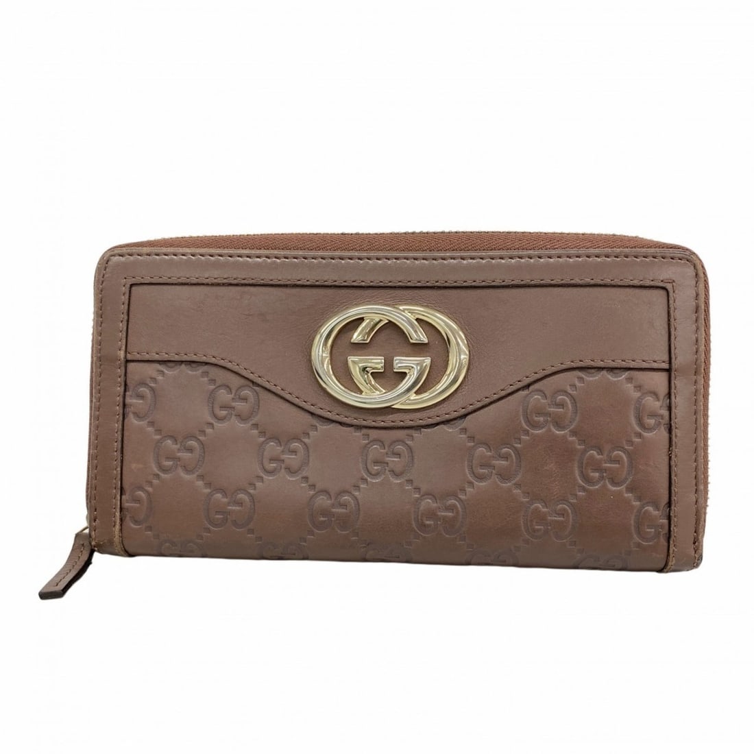 Gucci long wallet, Guccissima pattern, 308012, leather, brown champagne, women's.: --- Catalog ---Category: SizeSize (HxWxD): 9cm x 19cm x 2cm / 3.54'' x 7.48'' x 0.78''Category: DesignType: Long wallet (bi-fold)Color: BrownGender: WomenMaterial: Leather Category: GeneralMPN: 308012
