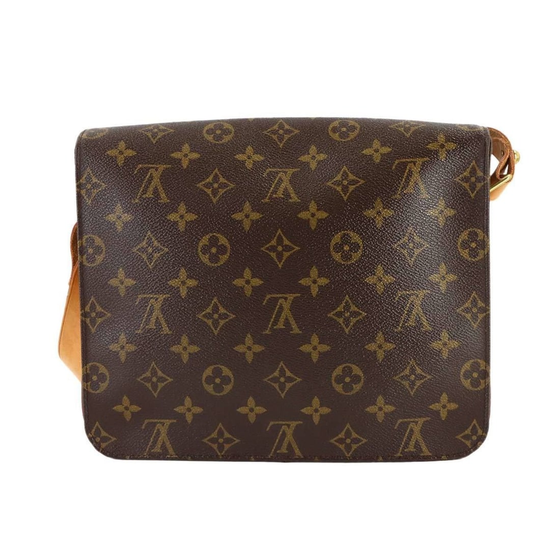 Louis Vuitton LOUIS VUITTON Monogram Cartouchiere GM Shoulder Handbag Brown M51252 Cult Ciel (1 of 10)