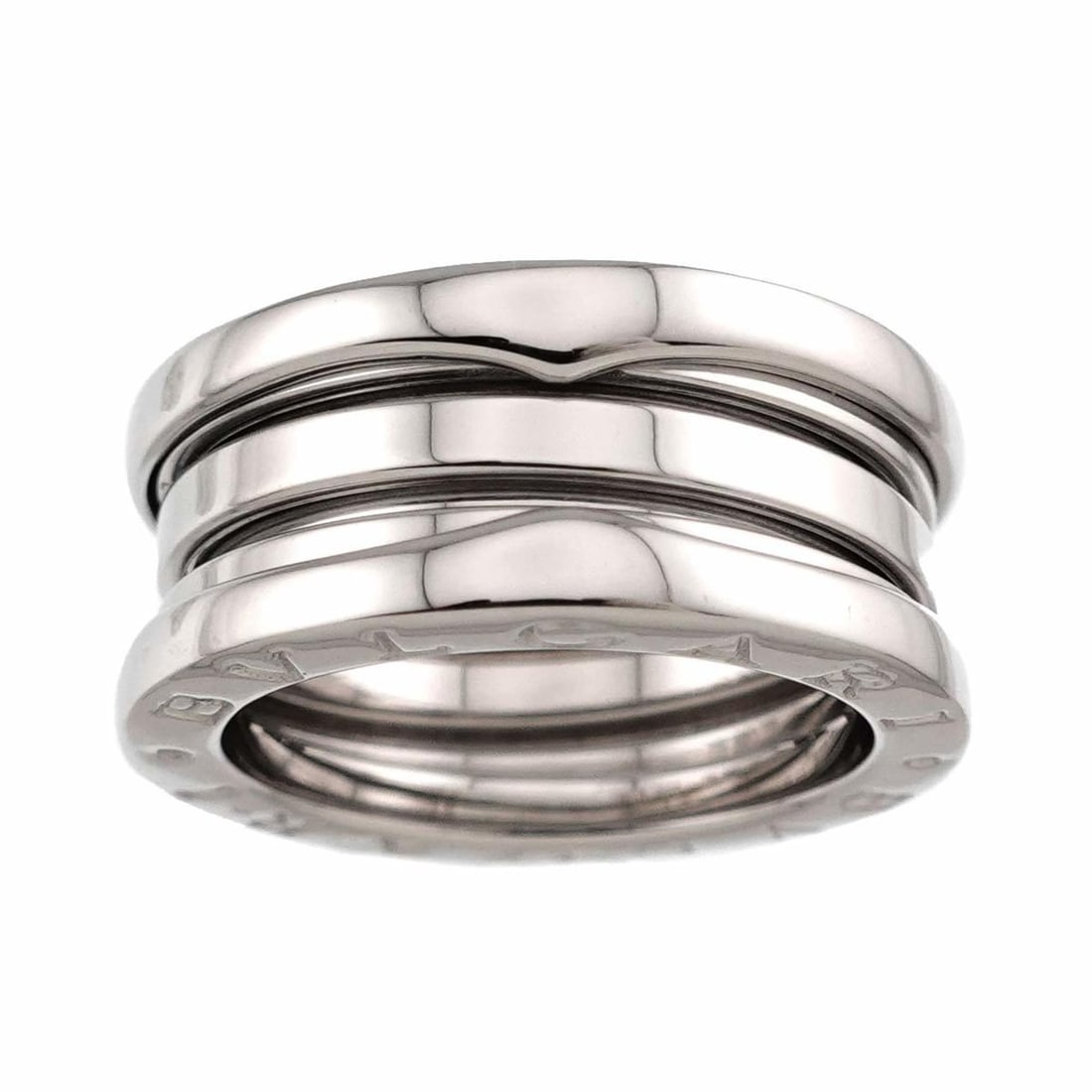 Bulgari BVLGARI B-ZERO1 3-band ring #51 18K WG White Gold 750: --- Catalog ---Category: SizeUS Size: 6Brand Size: 51Category: DesignType: Band ringGender: WomenMaterial: White gold (18K)Category: GeneralBrand: Bvlgari--- Item List ---Section: ConditionRanking: Ra