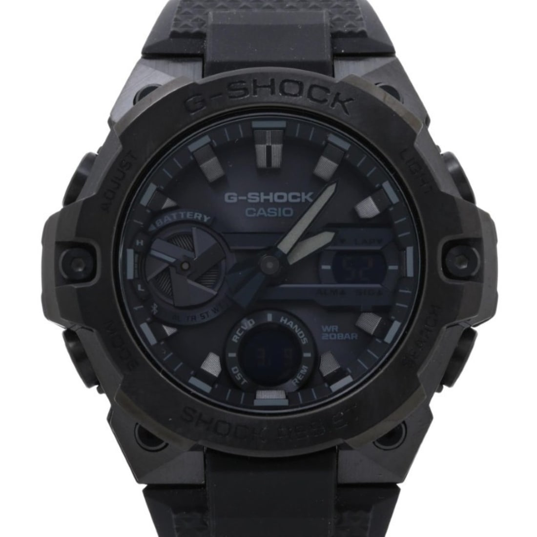 CASIO G-SHOCK GSTEEL GSTB400 Series GSTB400BB1AJF Black Resin/Stainless Steel Men's Watch: --- Catalog ---Category: SizeWrist Size: 14.5cm - 21.5cm / 5.7'' - 8.46''Case Diameter: 49.6mm / 1.95''Category: DesignType: WristwatchGender: MenColor (Dial): BlackMaterial (Case): Stainless steelCat
