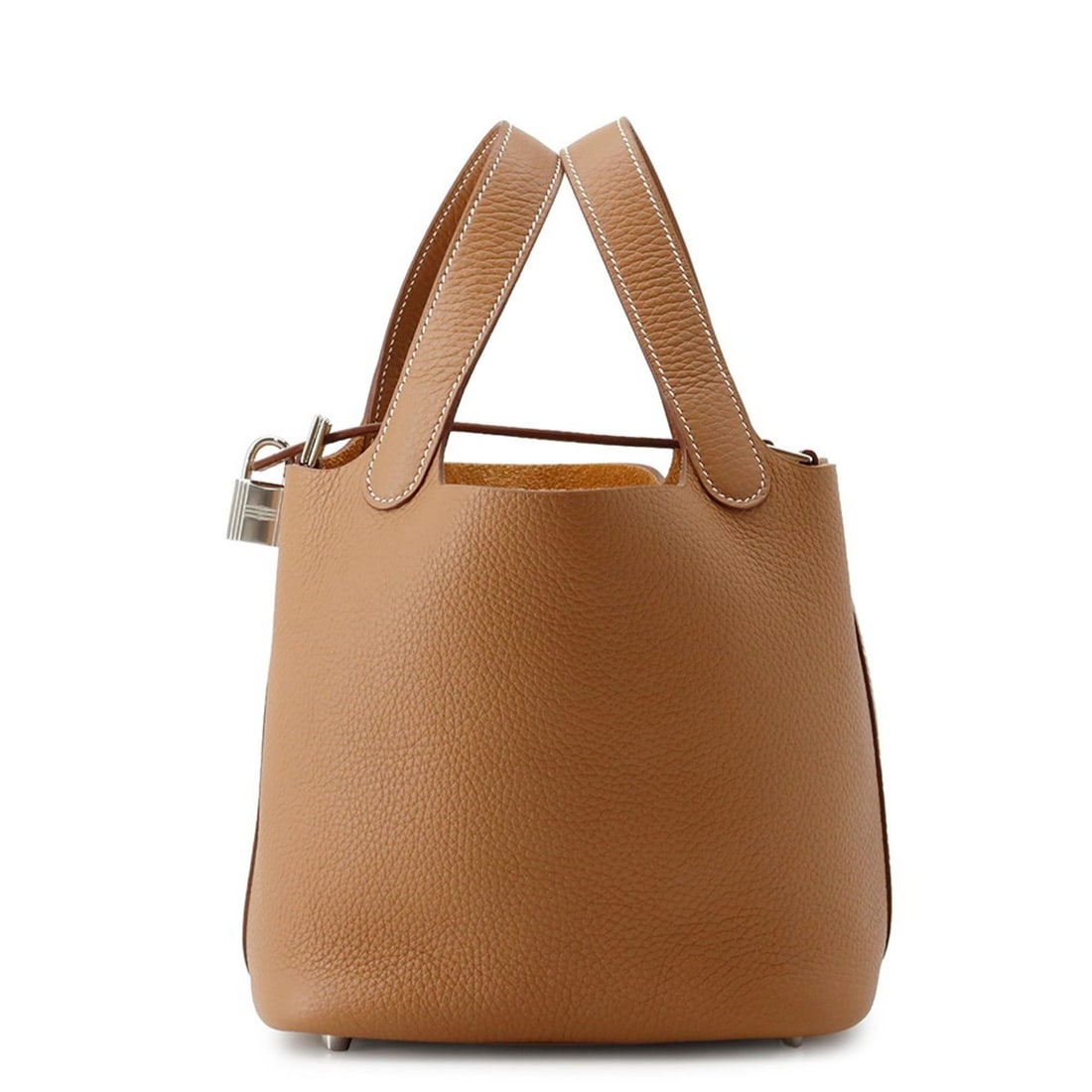Hermes Picotin Lock PM Handbag, Gold, Taurillon Clemence Leather, K Stamp. Lock, Picotin, Women's (1 of 18)