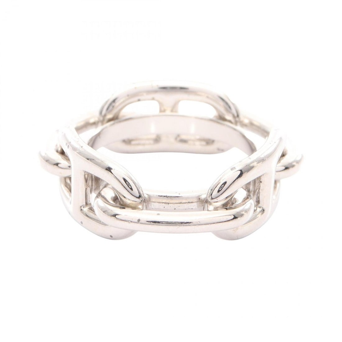 Hermes Chaine d'Ancre Scarf Muffler Ring Accessory Metal Women's Silver: --- Catalog ---Category: DesignType: Scarf ringColor: SilverGender: WomenMaterial: Metal Category: GeneralBrand: Hermes--- Item List ---Section: ConditionRanking: Rank AB Used - Traces of usage, scrat
