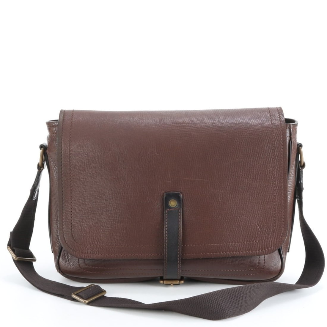 Louis Vuitton Utah Omaha M92994 Leather Shoulder Bag Messenger Brown Men's (1 of 9)