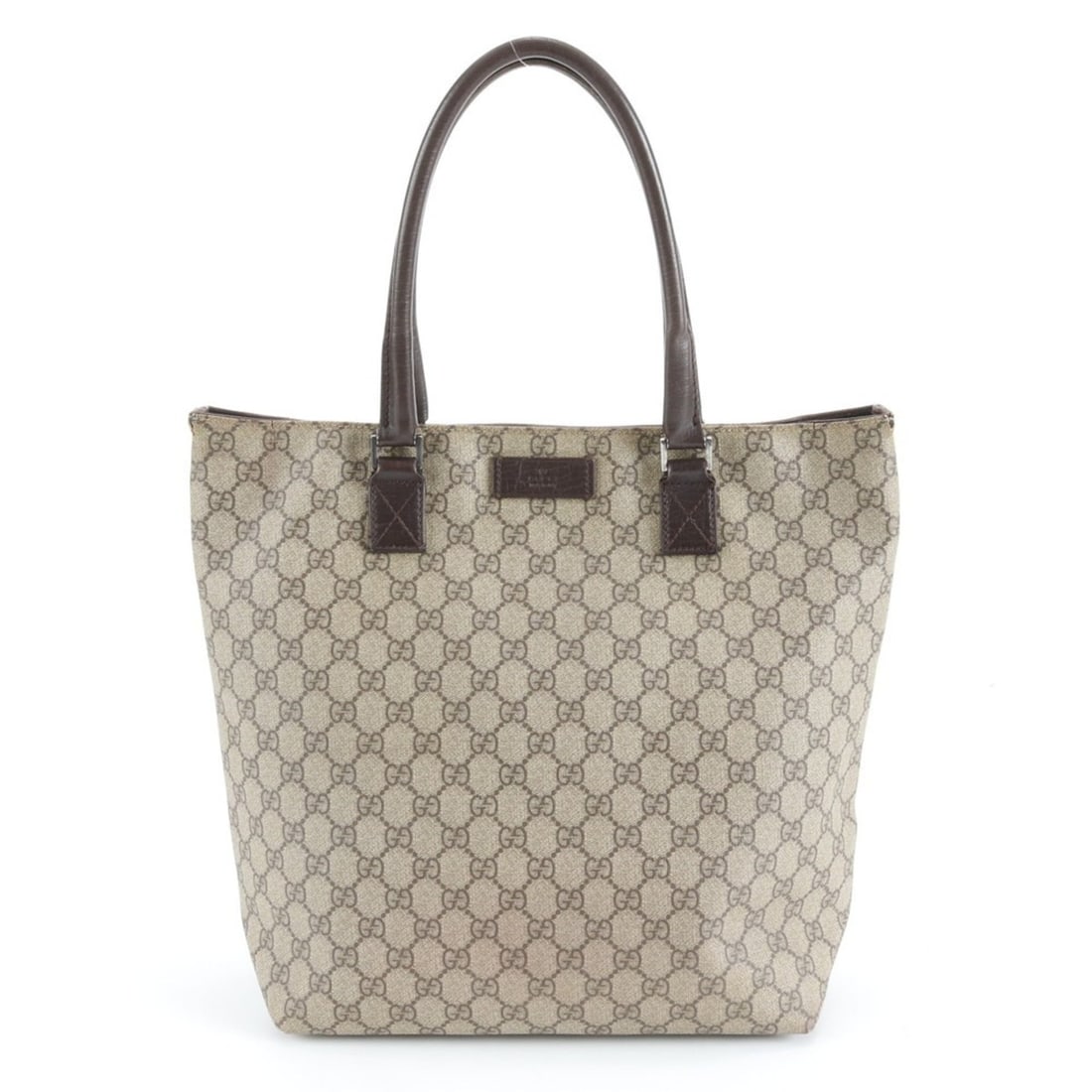 Gucci GG Supreme 131220 Leather Tote Bag Shoulder Brown Men's: --- Catalog ---Category: SizeSize (HxWxD): 33cm x 29cm x 13cm / 12.99'' x 11.41'' x 5.11''Category: DesignType: Shoulder bag, Tote bagColor: BrownGender: Men,WomenMaterial: Leather , Coated canvas Cat