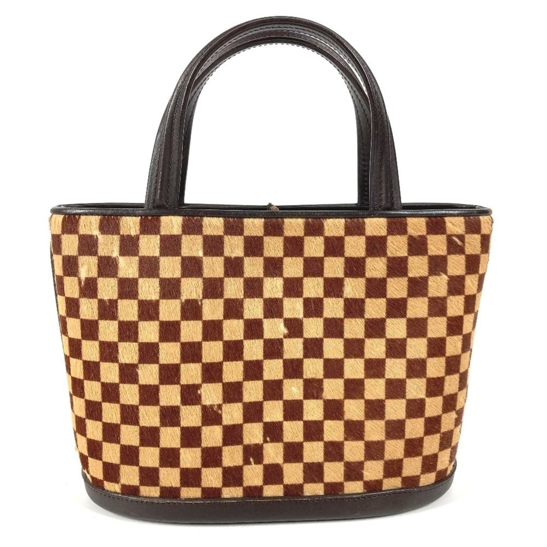 LOUIS VUITTON M92133 Damier Sauvage Impala Tote Bag Handbag Calfskin Leather Men's Women's Beige: --- Catalog ---Category: SizeSize (HxWxD): 15cm x 20cm x 8.5cm / 5.9'' x 7.87'' x 3.34''Category: DesignType: Handbag, Tote bagColor: Beige, BrownGender: Men,WomenMaterial: Leather Category: GeneralMP