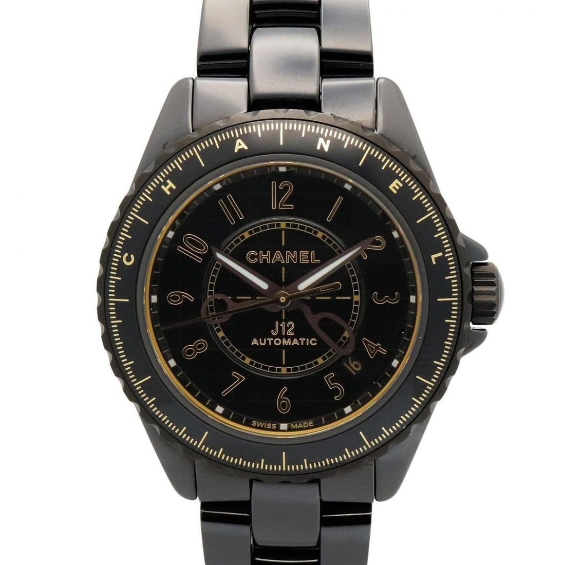 Chanel J12 Couture Watch, Ceramic, Men's, Black, H9762 (1 of 13)