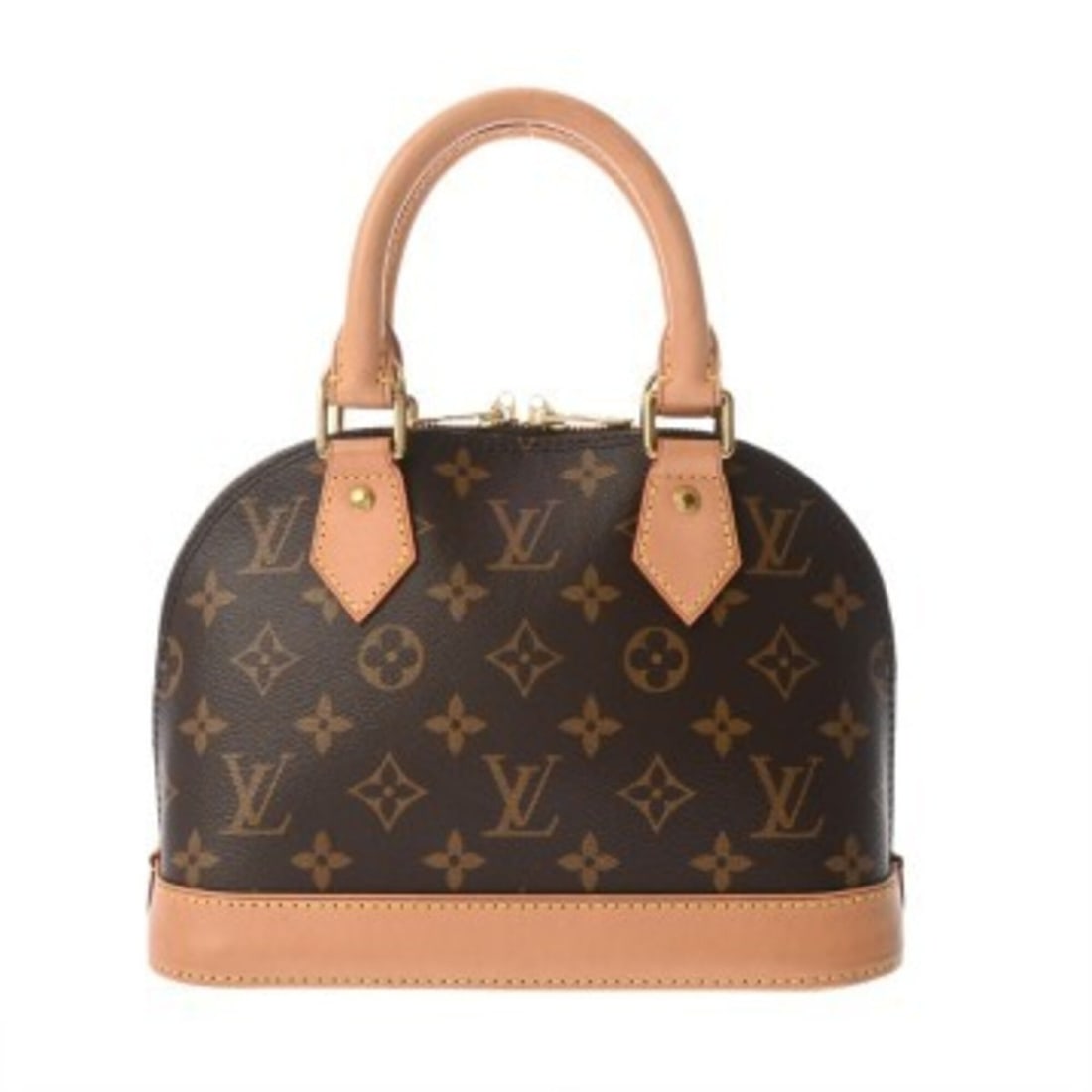 LOUIS VUITTON Louis Vuitton Monogram Alma BB Brown M53152 Women's Canvas Handbag AB Rank Used Ginzo (1 of 16)