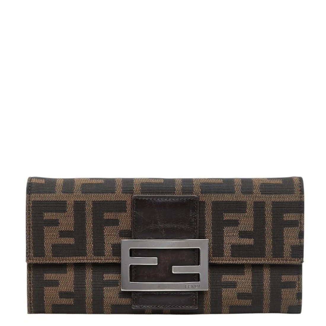 Fendi Zucca Long Wallet 8M0021 Brown Canvas Leather Women's FENDI: --- Catalog ---Category: SizeSize (HxWxD): 9.5cm x 18.5cm x 2cm / 3.74'' x 7.28'' x 0.78''Category: DesignType: Long wallet (bi-fold)Color: BrownGender: WomenMaterial: Canvas , Leather Category: Gener
