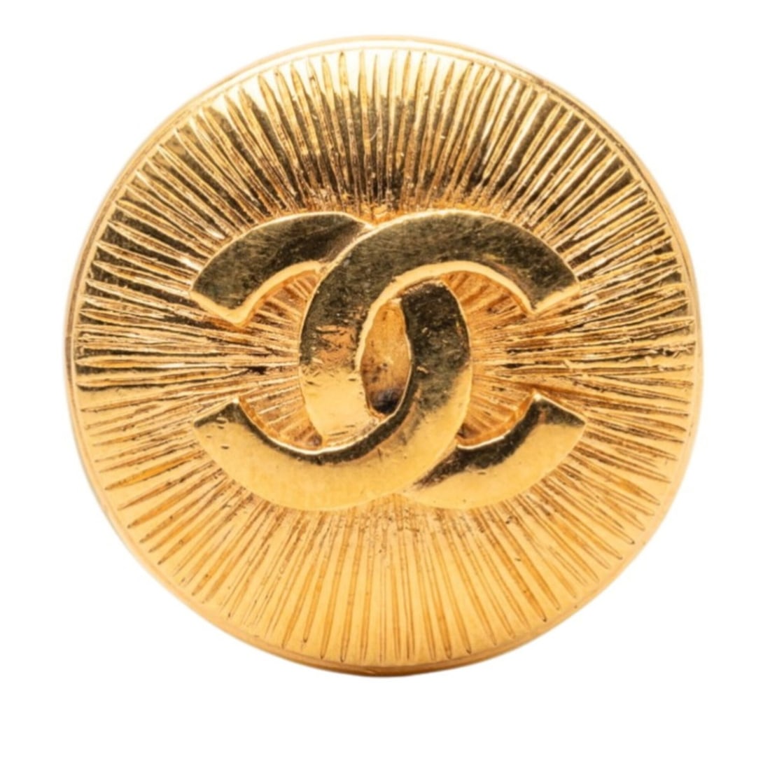 Chanel Vintage Coco Mark Brooch, Gold Plated, Women's CHANEL: --- Catalog ---Category: SizeSize (HxWxD): 3.23cm x 3.23cm / 1.27'' x 1.27''Category: DesignType: BroochColor: GoldGender: WomenCategory: GeneralBrand: Chanel--- Item List ---Section: ConditionRanking