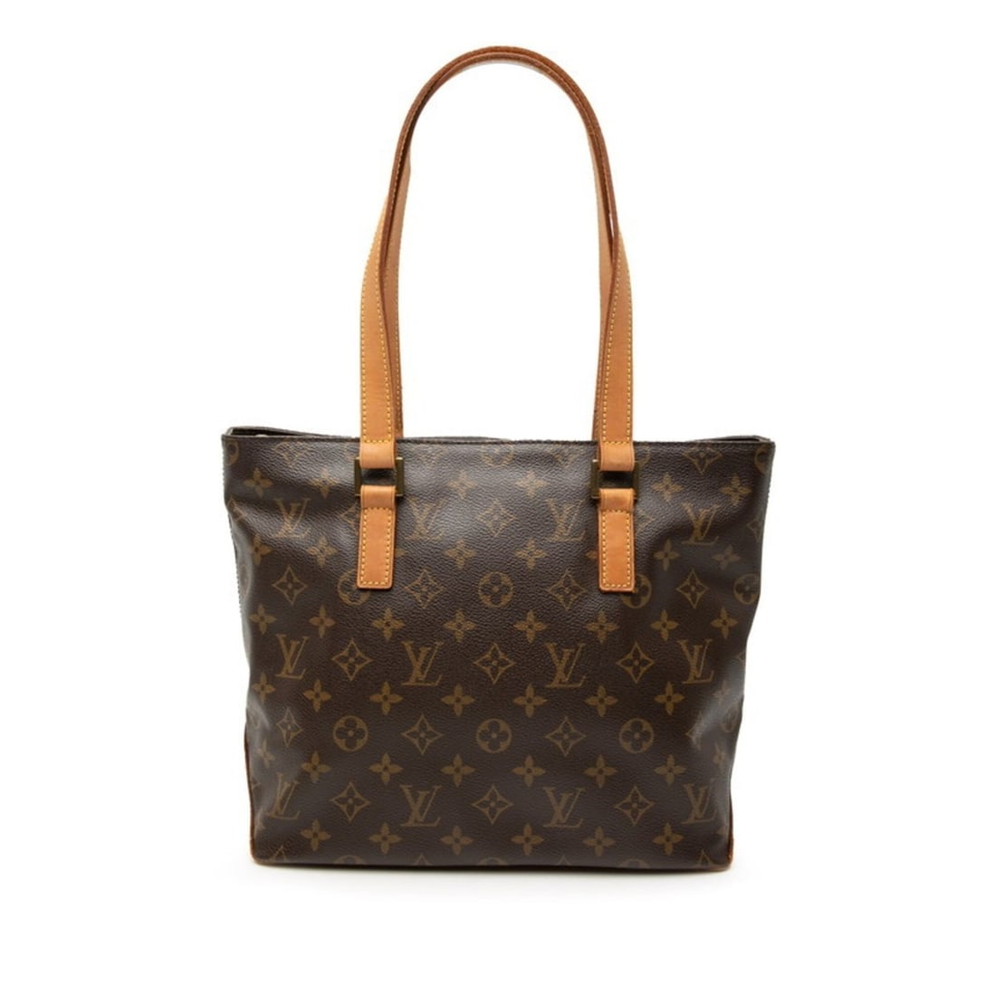Louis Vuitton Monogram Cabas Piano Tote Bag Shoulder M51148 Brown Leather Women's LOUIS VUITTON (1 of 15)