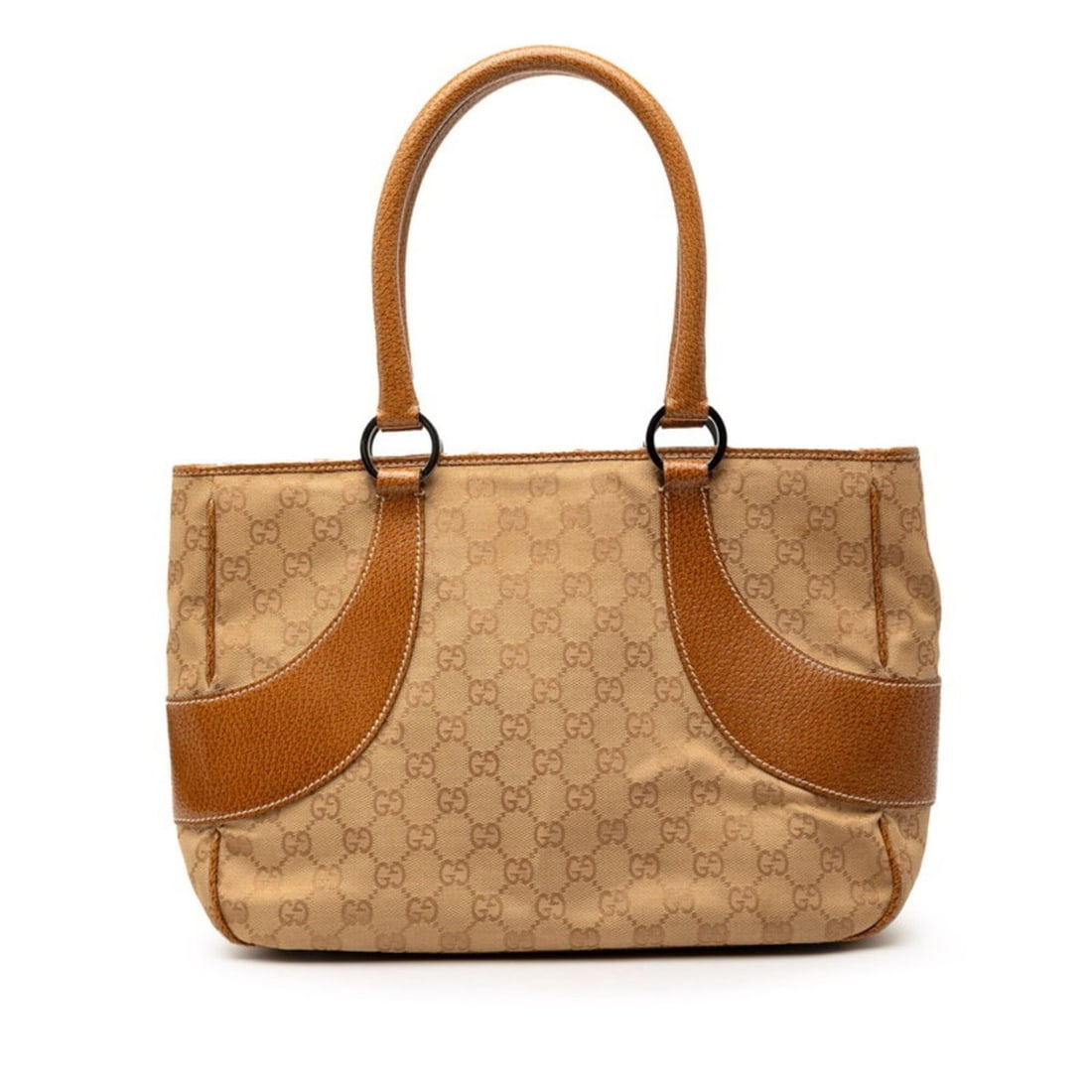 Gucci GG Canvas Tote Bag Shoulder 113011 Beige Leather Women's GUCCI: --- Catalog ---Category: SizeSize (HxWxD): 21cm x 33cm x 11.5cm / 8.26'' x 12.99'' x 4.52''Category: DesignType: Shoulder bag, Tote bagColor: BeigeGender: WomenMaterial: Leather , Canvas Category: Gen