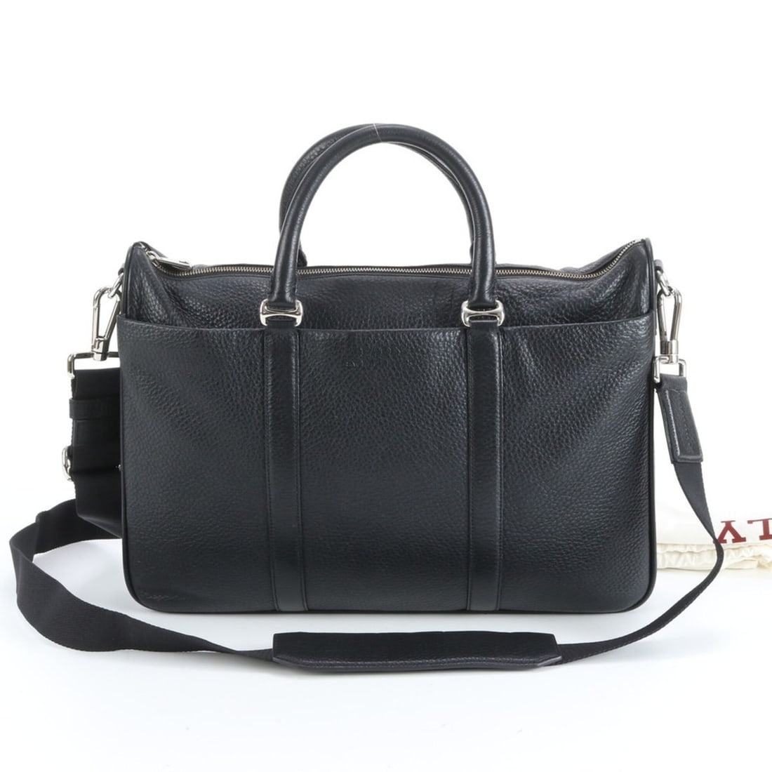 Bally Leather Bag Tote Shoulder Black Men's: --- Catalog ---Category: SizeSize (HxWxD): 30cm x 42cm x 7cm / 11.81'' x 16.53'' x 2.75''Strap Length: 130cm / 51.18''Handle Length: 34cm / 13.38''Category: DesignType: Shoulder bag, Tote bagColor: Bl