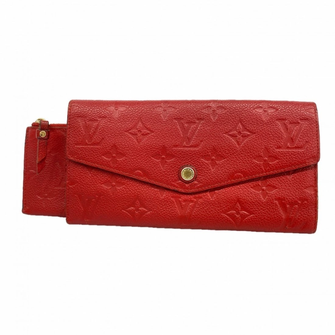 Louis Vuitton Monogram Empreinte Portefeuille Curieuse Long Wallet M60732 Cerise Women's (1 of 13)