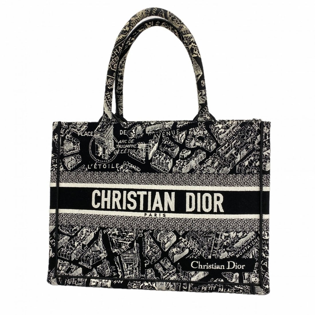 Christian Dior Book Tote Bag, Canvas, Black/White, Women's: --- Catalog ---Category: SizeSize (HxWxD): 28cm x 36cm x 16cm / 11.02'' x 14.17'' x 6.29''Category: DesignType: Tote bagColor: Black, WhiteGender: WomenMaterial: Canvas Category: GeneralBrand: Christi
