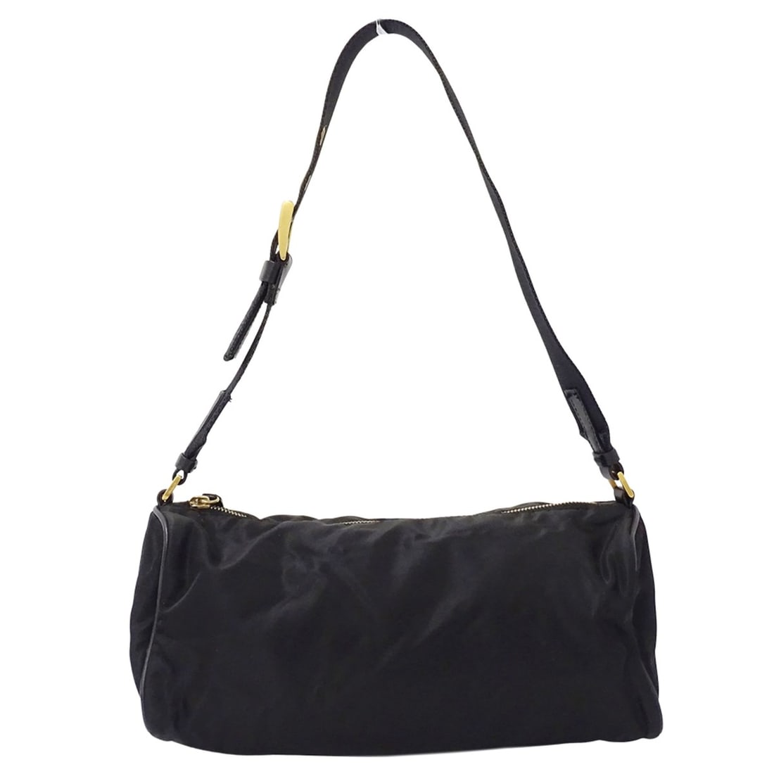 Prada handbag for women and men, brand name shoulder bag, nylon, black, one-shoulder, mini bag. (1 of 16)