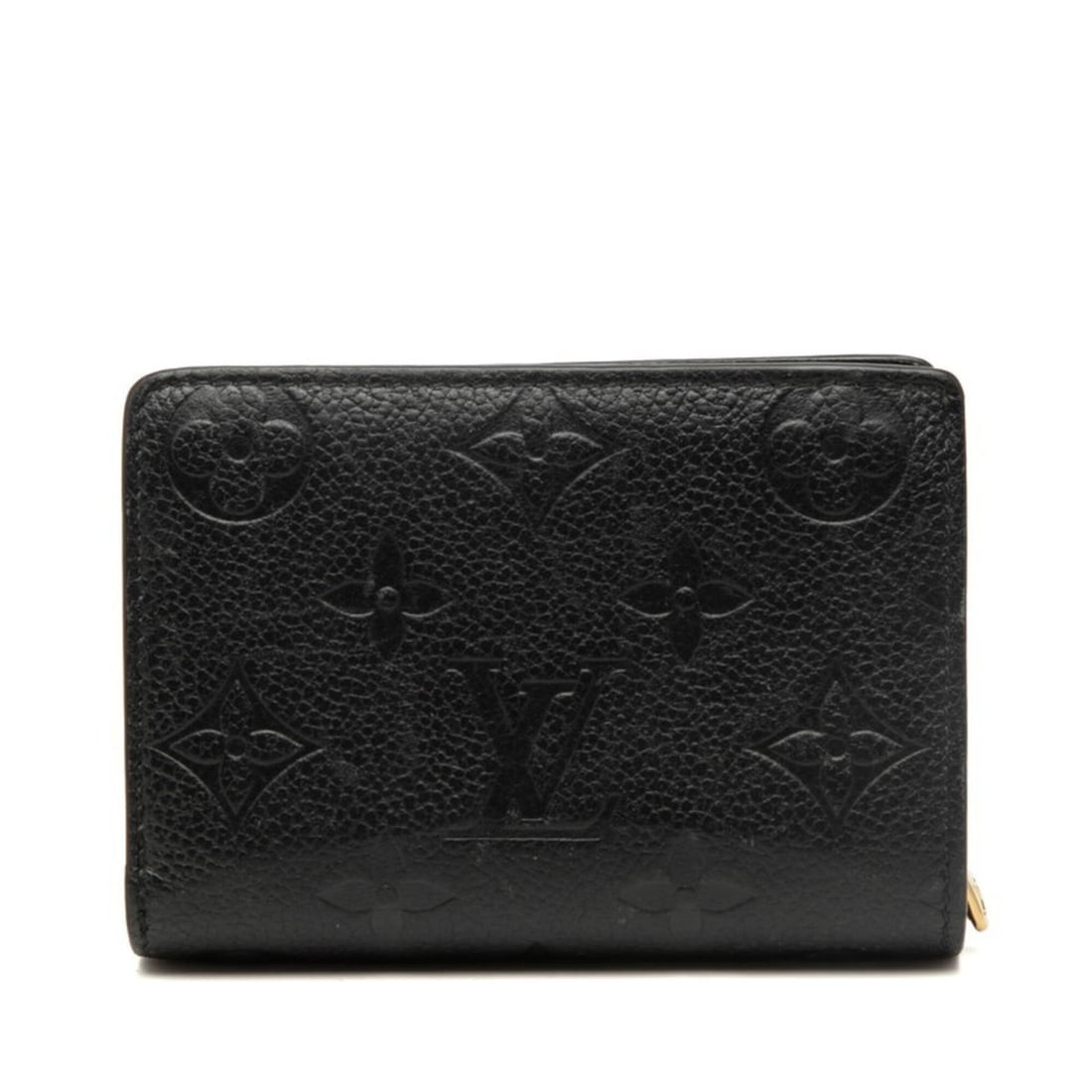 Louis Vuitton Monogram Empreinte Portefeuille Claire Bi-fold Wallet M80151 Noir Black Calf Leather (1 of 14)