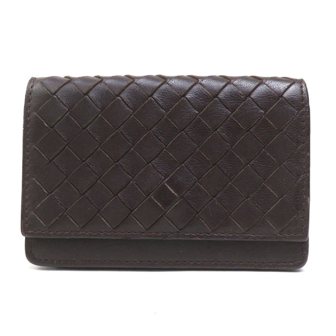 Bottega Veneta business card holder/card case, Intrecciato leather, brown, for men and women, 56661a: --- Catalog ---Category: DesignType: Business card caseColor: BrownGender: Men,WomenMaterial: Intrecciato Category: GeneralBrand: Bottega VenetaCountry of Origin: ItalyCategory: Physical PropertiesSiz