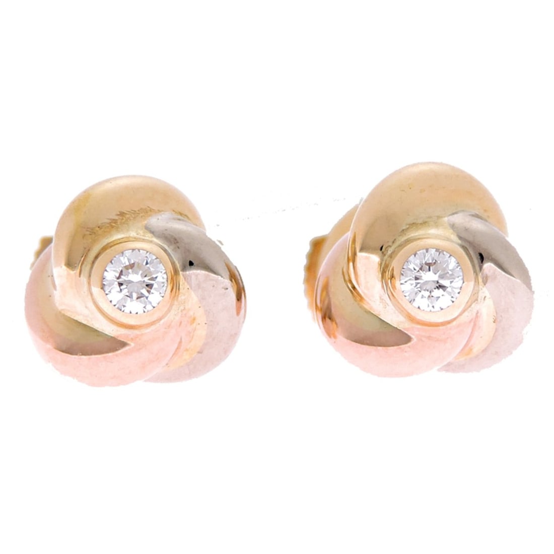 Cartier Trinity de Baby Diamond Women's Earrings B8027100 750 Yellow Gold Tone: --- Catalog ---Category: SizeSize (HxWxD): 8.00mm x 8.00mm / 0.31'' x 0.31''Category: DesignType: Stud earringsColor: Gold, Pink, SilverStone: DiamondGender: WomenMaterial: Gold (18K), Pink gold (18K)