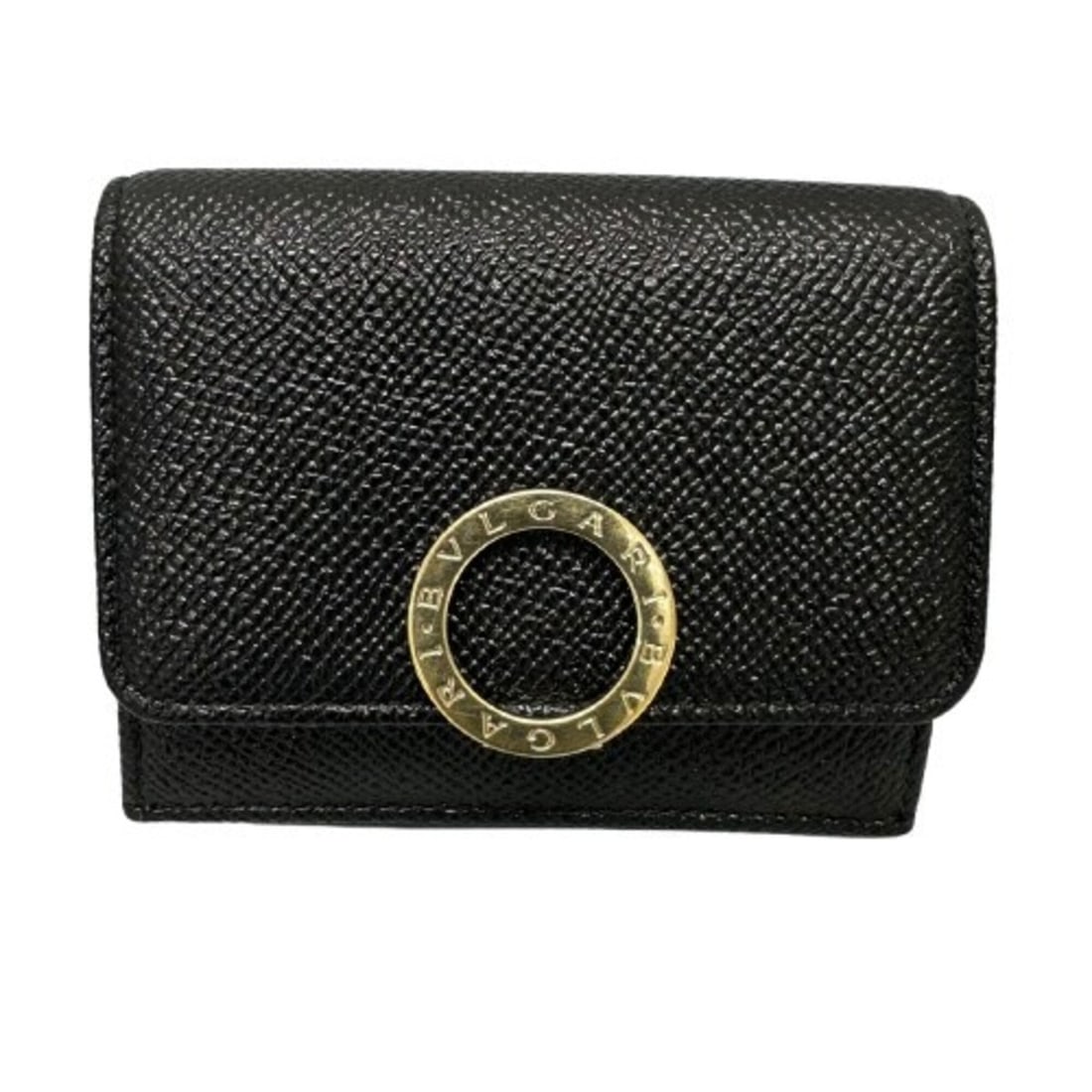 BVLGARI Bulgari Tri-fold Wallet 288648 Compact Leather Black: --- Catalog ---Category: SizeSize (HxWxD): 8cm x 9.5cm x 4cm / 3.14'' x 3.74'' x 1.57''Category: DesignType: Wallet (tri-fold)Color: BlackGender: WomenMaterial: Leather Category: GeneralMPN: 288648Bra