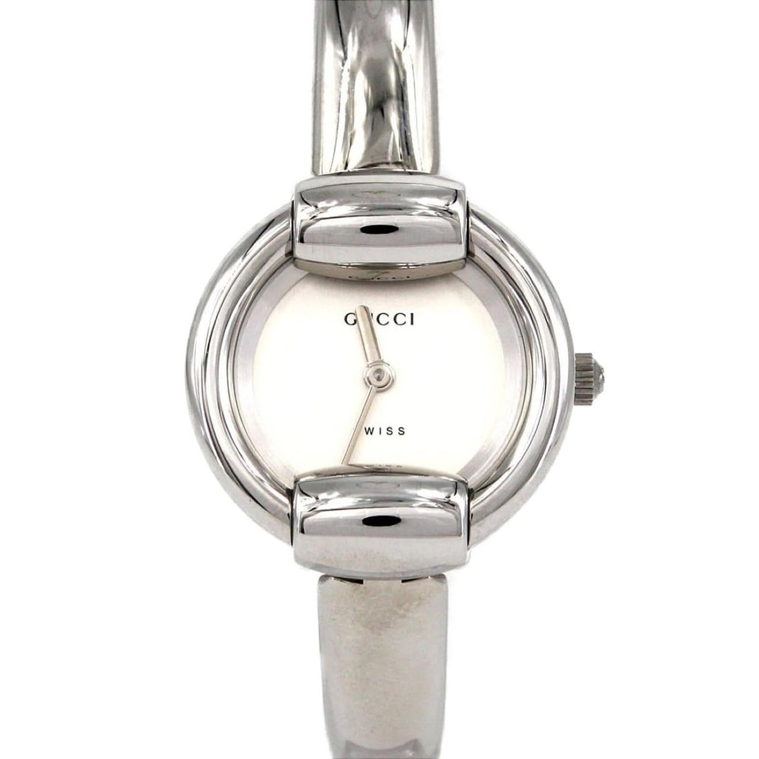 Gucci 1400L Medium Size Stainless Steel Quartz Watch: --- Catalog ---Category: SizeWrist Size: 15.5cm / 6.1''Case Diameter: 25.5mm / 1''Category: DesignType: WristwatchGender: WomenColor (Dial): SilverMaterial (Band): Stainless steelMaterial (Case): Stai