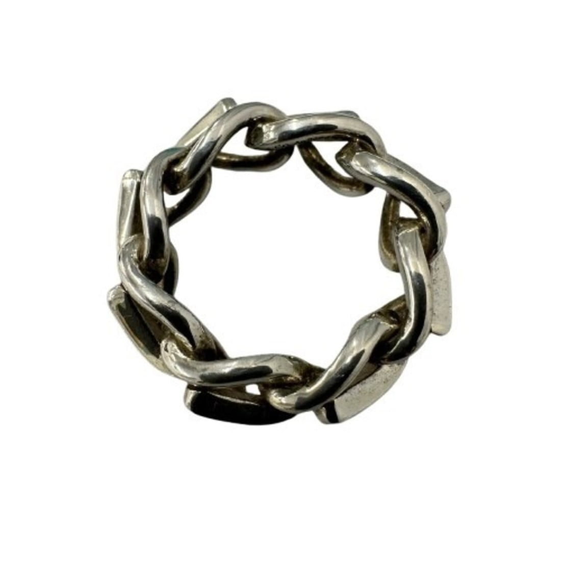 Tiffany & Co. Forgelink SV925 Ring, Silver, Size 12: --- Catalog ---Category: SizeJP Size: 12US Size: 6.5Category: DesignType: Band ringGender: WomenMaterial: Silver 925Category: GeneralBrand: Tiffany--- Item List ---Section: ConditionRanking: Rank A Us