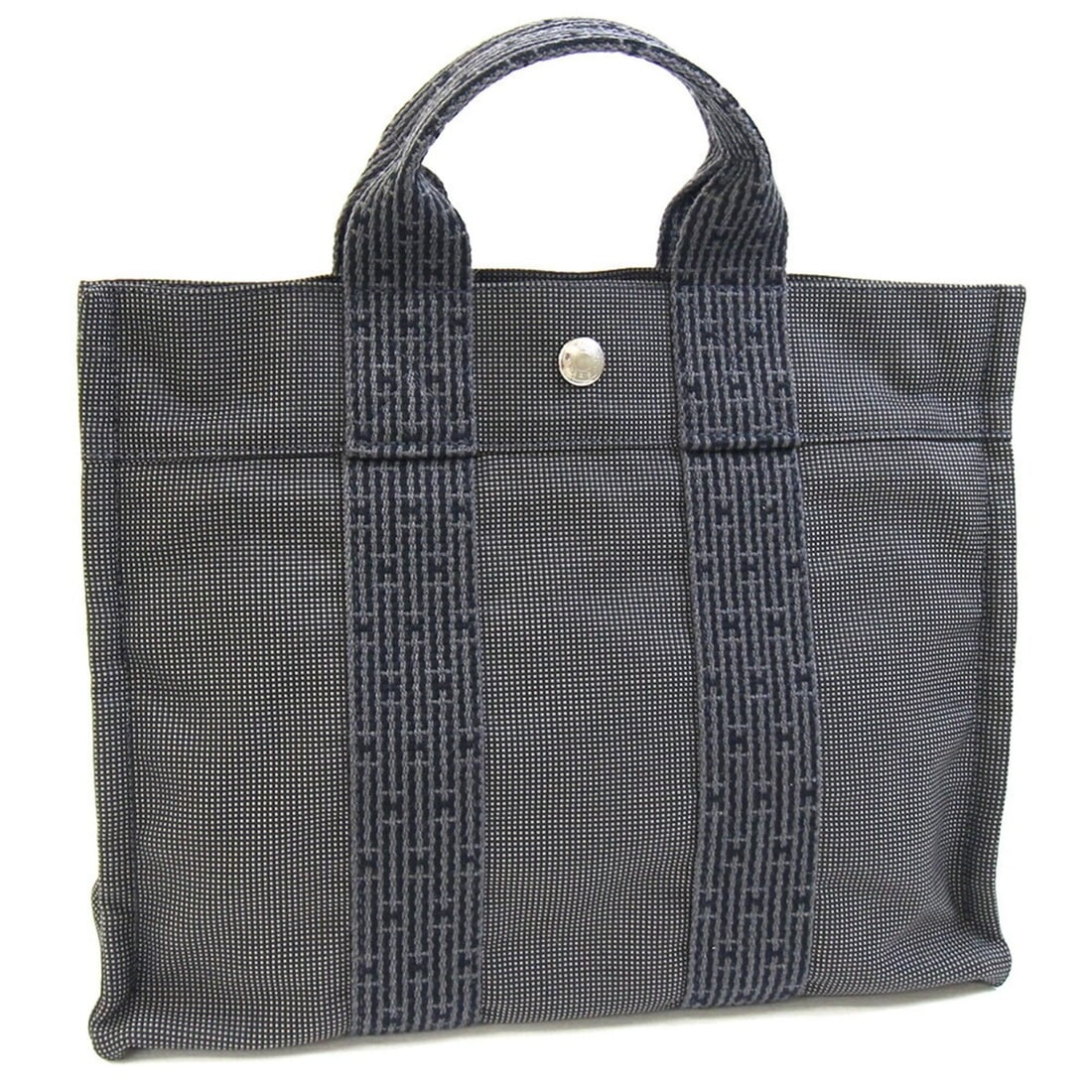 Hermes Handbag, Herline Tote PM, Gray Canvas, Men's/Women's, Mini Tote, HERMES: --- Catalog ---Category: SizeSize (HxWxD): 23cm x 30cm x 8cm / 9.05'' x 11.81'' x 3.14''Category: DesignType: HandbagColor: GrayGender: Men,WomenMaterial: Canvas Category: GeneralLine: Her LineBrand: