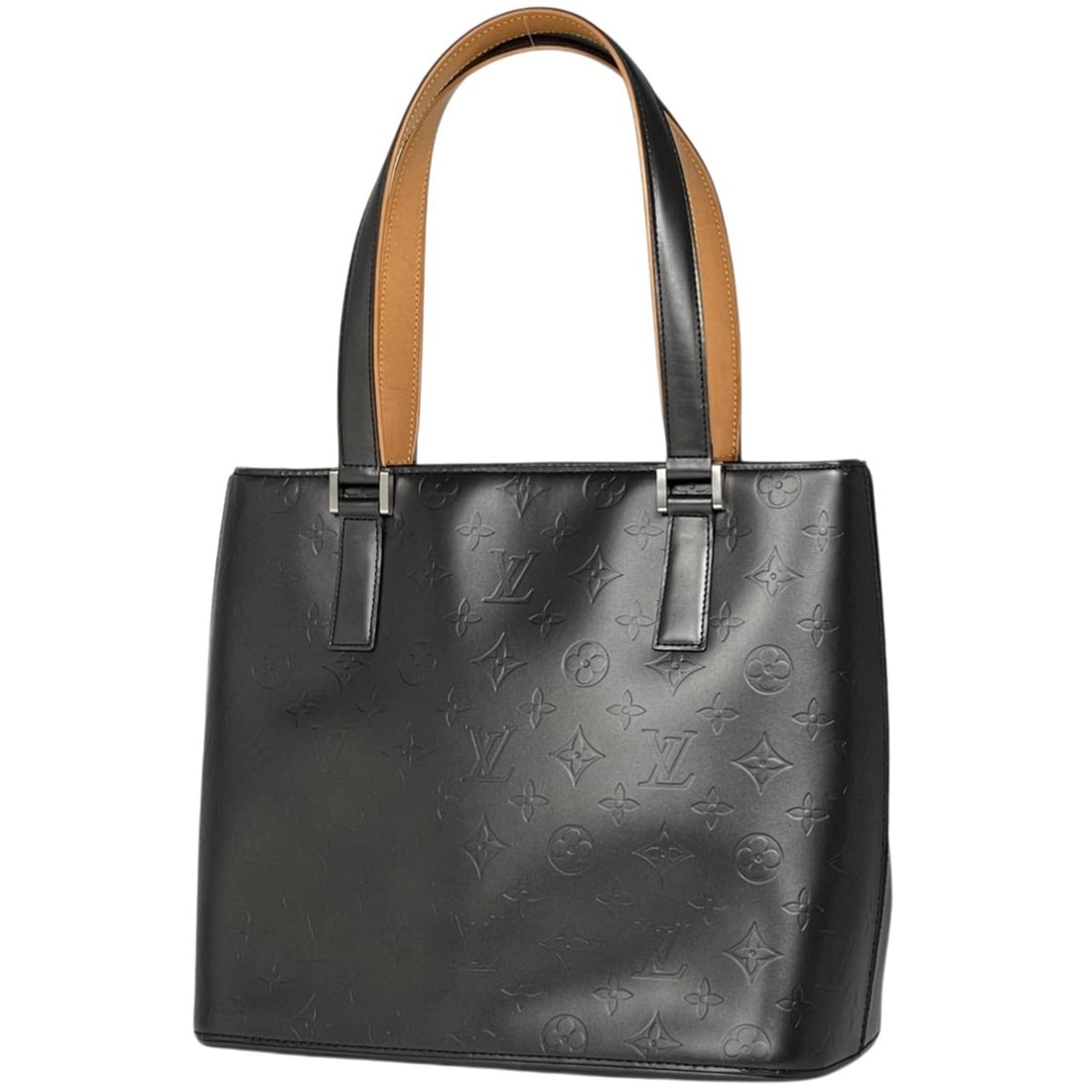 Louis Vuitton Stockton Shoulder Bag, Handbag, Tote Monogram Mat Noir (Black) M55112, Women's: --- Catalog ---Category: SizeSize (HxWxD): 26cm x 29cm x 14cm / 10.23'' x 11.41'' x 5.51''Category: DesignType: Handbag, Shoulder bag, Tote bagColor: Black, NoirGender: WomenMaterial: Monogram Mat Cat