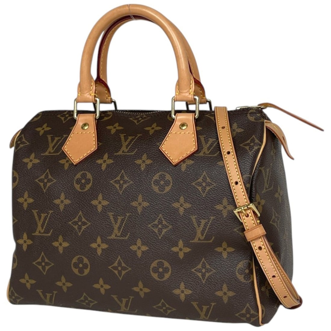 Louis Vuitton Speedy 25 Handbag, Monogram Brown, M41528, Women's (1 of 14)