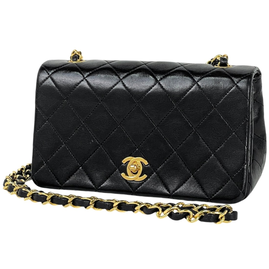 Chanel Mini Matelassé Single Flap Chain Shoulder Bag, Coco Mark, Leather, Black, A03571, Women's: --- Catalog ---Category: SizeSize (HxWxD): 10cm x 19cm x 6.5cm / 3.93'' x 7.48'' x 2.55''Category: DesignType: Shoulder bagColor: BlackGender: WomenMaterial: Leather Category: GeneralBrand: Chanel---