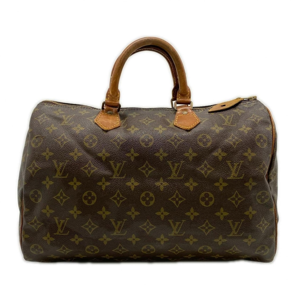 LOUIS VUITTON Louis Vuitton Monogram Canvas Speedy 35 M41524 Handbag Brown Coated Leather Women's: --- Catalog ---Category: SizeSize (HxWxD): 23cm x 35cm x 18cm / 9.05'' x 13.77'' x 7.08''Category: DesignType: HandbagColor: Brown, MonogramGender: WomenMaterial: Monogram Category: GeneralMPN: M41524