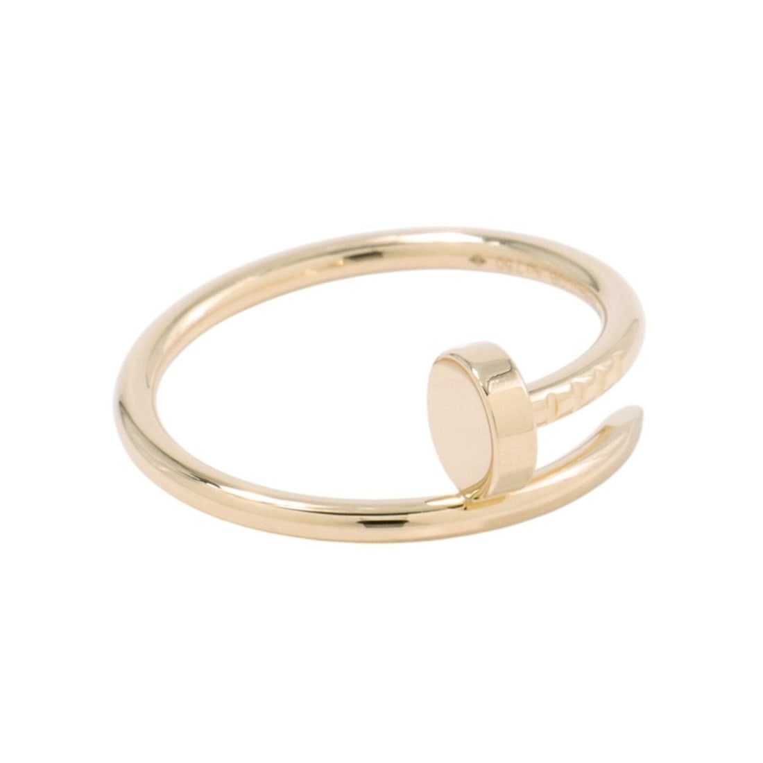 Cartier Juste un Clou Ring, 18K Yellow Gold, Small Model (SM), Ring Size 53, B4225900.: --- Catalog ---Category: SizeWidth: 7.8mm / 0.31''Weight: 3.3g / 0.11oz.JP Size: 13US Size: 6.5Category: DesignType: Band ringGender: WomenMaterial: Yellow gold (18K)Category: GeneralLine: Juste un Cl