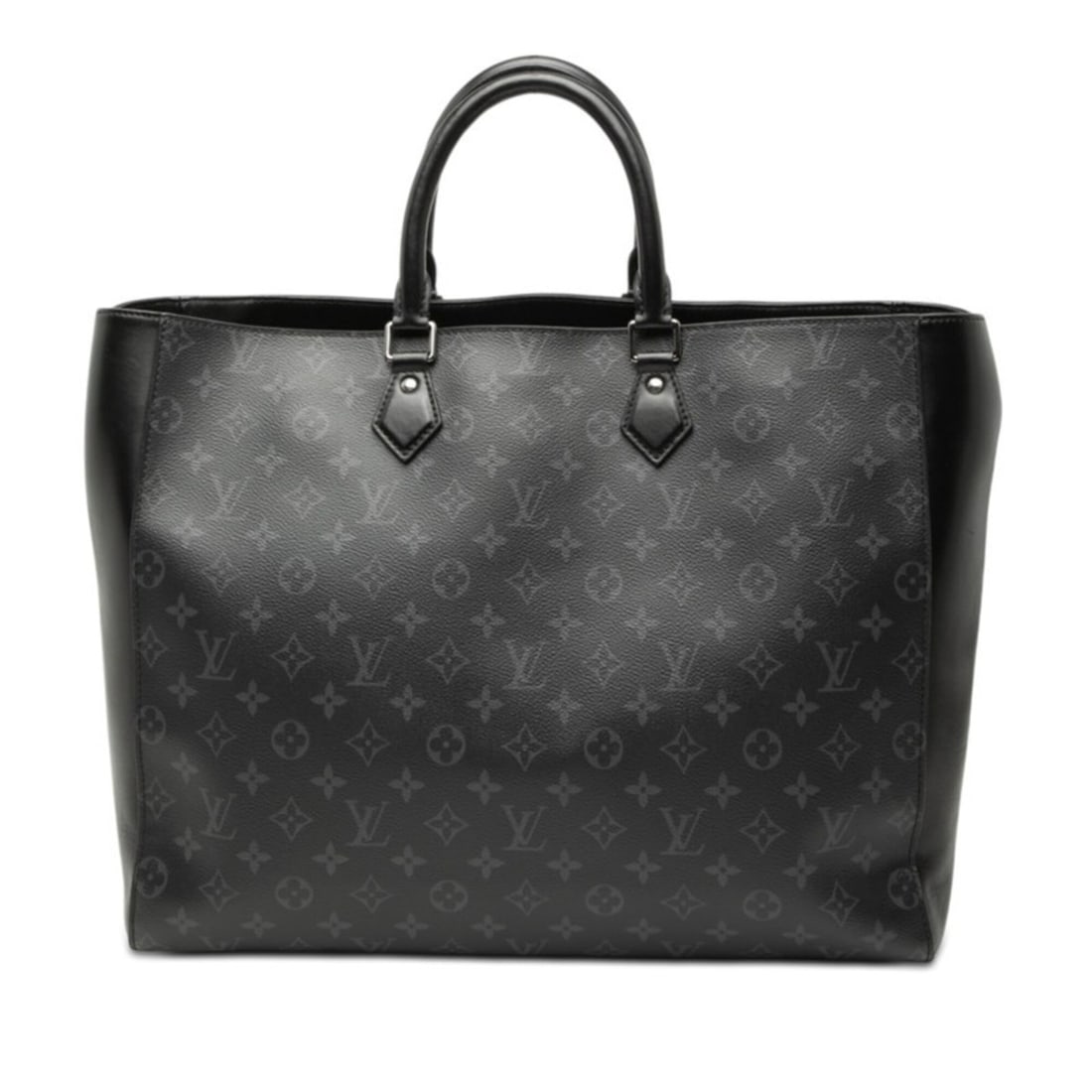 Louis Vuitton Monogram Eclipse Grand Sac Tote Bag M44733 Gray Black Leather Men's LOUIS VUITTON: --- Catalog ---Category: SizeSize (HxWxD): 32cm x 41cm x 13cm / 12.59'' x 16.14'' x 5.11''Category: DesignType: Pouch, Tote bagColor: Black, GrayGender: MenMaterial: PVC , Leather Category: GeneralMPN