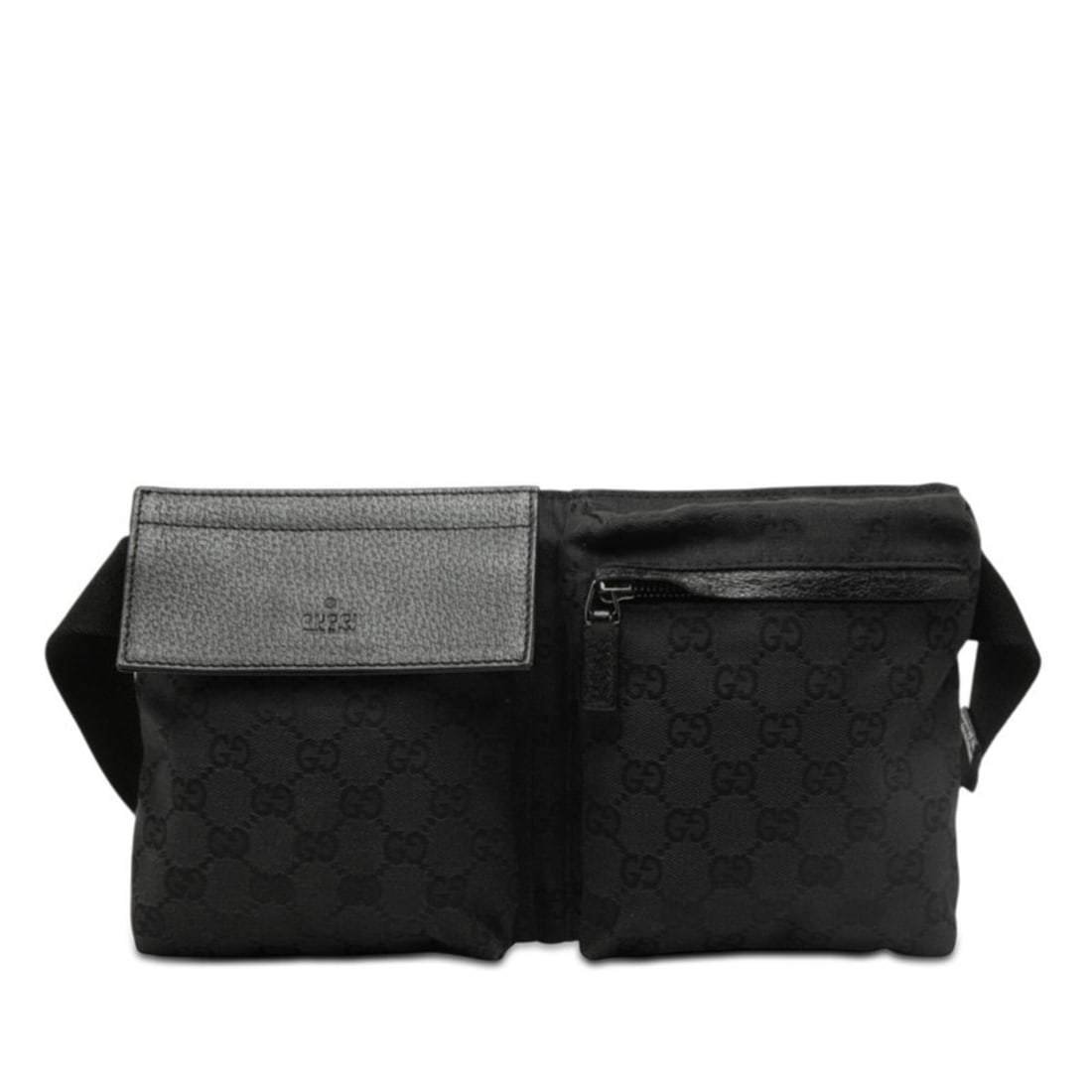 Gucci GG Canvas Waist Bag Body 28566 Black Leather Women's GUCCI: --- Catalog ---Category: SizeSize (HxWxD): 16cm x 28cm x 2cm / 6.29'' x 11.02'' x 0.78''Category: DesignType: Fanny packColor: BlackGender: WomenMaterial: Canvas , Leather Category: GeneralMPN: 28566B