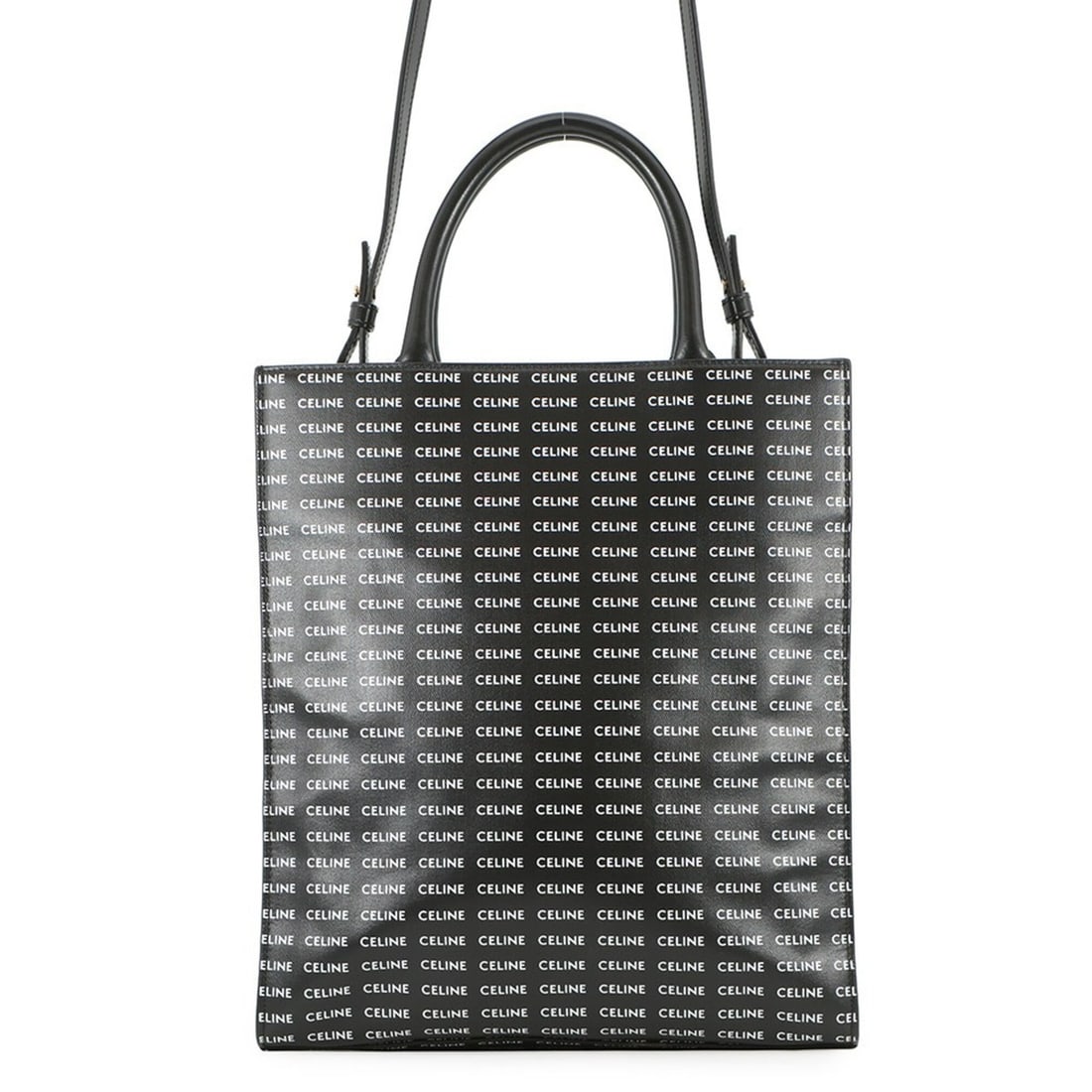 Celine Small Vertical Cabas Tote Bag 191542DT2 CELINE 2-way Black Handbag: --- Catalog ---Category: SizeSize (HxWxD): 33cm x 28cm x 7.5cm / 12.99'' x 11.02'' x 2.95''Category: DesignType: Tote bagColor: Black, WhiteGender: WomenMaterial: PVC , Leather Category: GeneralBrand:
