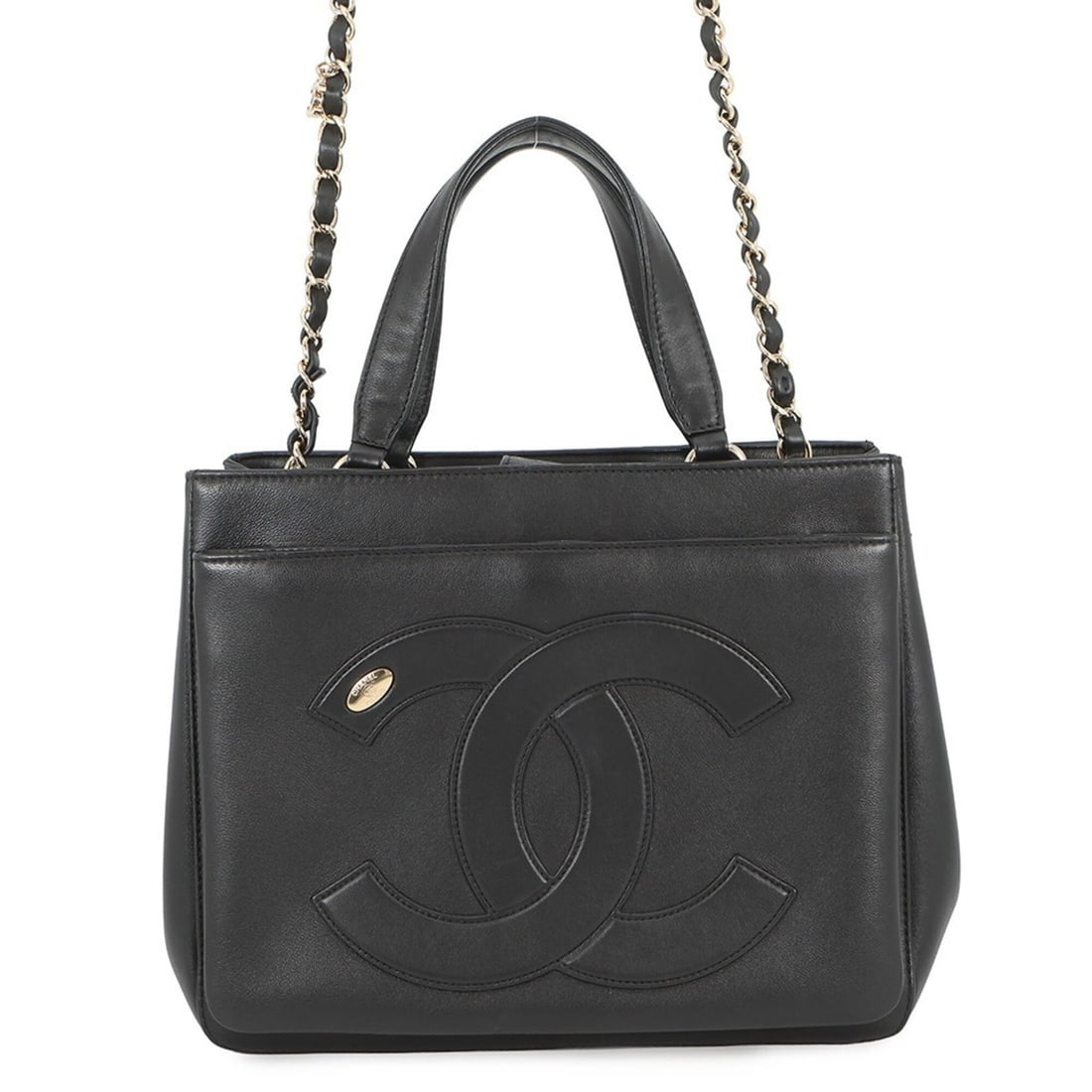 Chanel Chain Shoulder Bag, Coco Mark, Leather, AS0326, CHANEL Handbag, 2-way Black, Women's: --- Catalog ---Category: SizeSize (HxWxD): 21cm x 25cm x 9cm / 8.26'' x 9.84'' x 3.54''Category: DesignType: Handbag, Shoulder bagColor: BlackGender: WomenMaterial: Leather Category: GeneralBrand: Cha