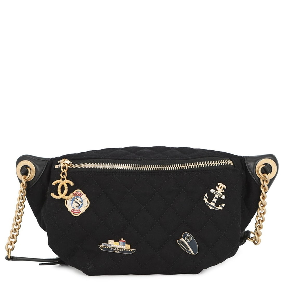 Chanel Body Bag Paris Hamburg Coco Mark Matelassé Wool Lambskin AP3761 CHANEL Black Chain Shoulder: --- Catalog ---Category: SizeSize (HxWxD): 15cm x 21cm x 3cm / 5.9'' x 8.26'' x 1.18''Category: DesignType: Shoulder bag, Sling bagColor: BlackGender: WomenMaterial: Wool , Leather Category: GeneralBr