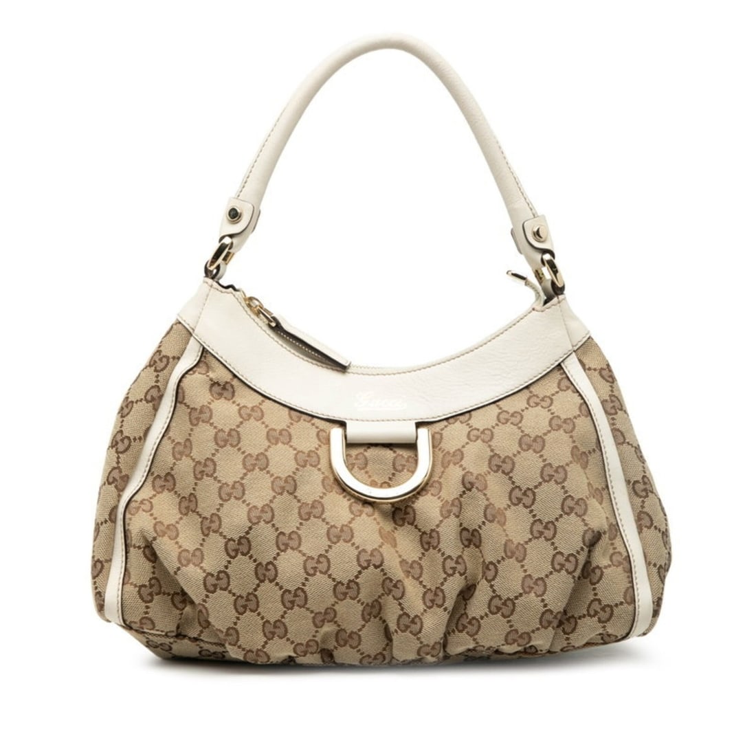 Gucci GG Canvas Abbey Handbag 190525 Beige White Leather Women's GUCCI: --- Catalog ---Category: SizeSize (HxWxD): 19cm x 29cm x 13cm / 7.48'' x 11.41'' x 5.11''Category: DesignType: HandbagColor: Beige, WhiteGender: WomenMaterial: Canvas , Leather Category: GeneralMPN: 1