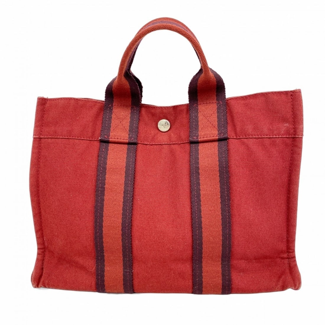 Hermes Fourre-Tout PM Canvas Tote Bag, Red, Women's, P2624463: --- Catalog ---Category: SizeSize (HxWxD): 23cm x 30.5cm x 8cm / 9.05'' x 12'' x 3.14''Category: DesignType: Tote bagColor: Red colorGender: WomenMaterial: Canvas Hardware Color: SilverCategory: Gener
