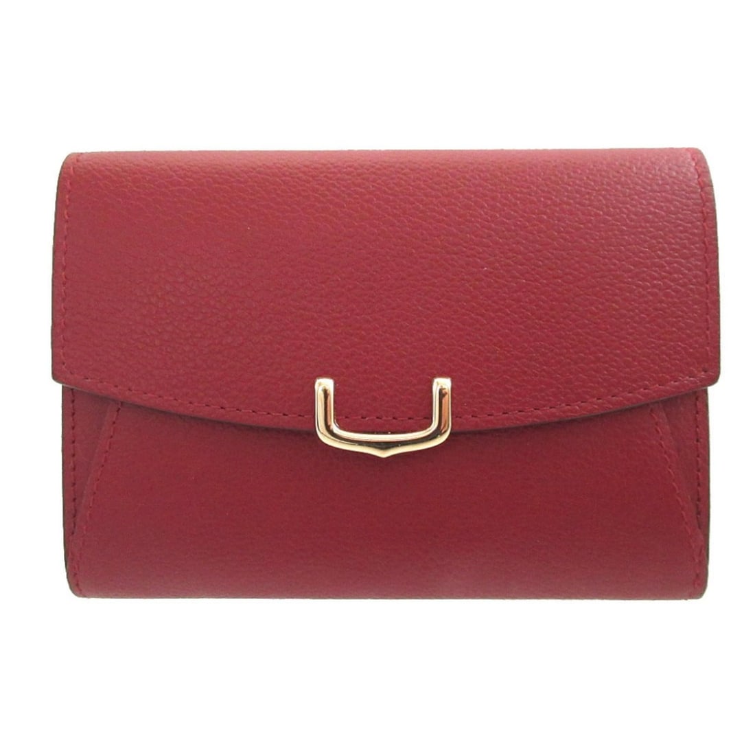 Like New Cartier C de Leather Bordeaux Purple Compact Wallet 0510Cartier: --- Catalog ---Category: SizeSize (HxWxD): 9.5cm x 13cm x 2cm / 3.74'' x 5.11'' x 0.78''Category: DesignType: Wallet (bi-fold)Color: BordeauxGender: WomenMaterial: Leather Category: GeneralBrand: Cart
