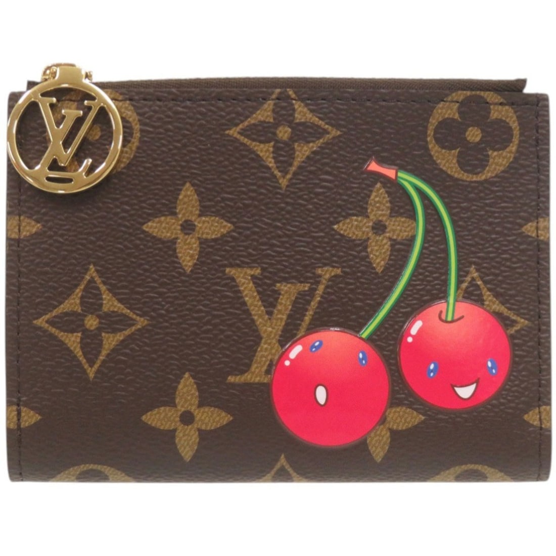 Like New Louis Vuitton LV x TM Portefeuille Lisa Cherry Takashi Murakami Monogram M13420 IC Bi-fold: --- Catalog ---Category: SizeSize (HxWxD): 8.5cm x 11.5cm x 1.5cm / 3.34'' x 4.52'' x 0.59''Category: DesignType: Wallet (bi-fold)Color: Brown, Cherry, MonogramGender: WomenMaterial: Monogram Category