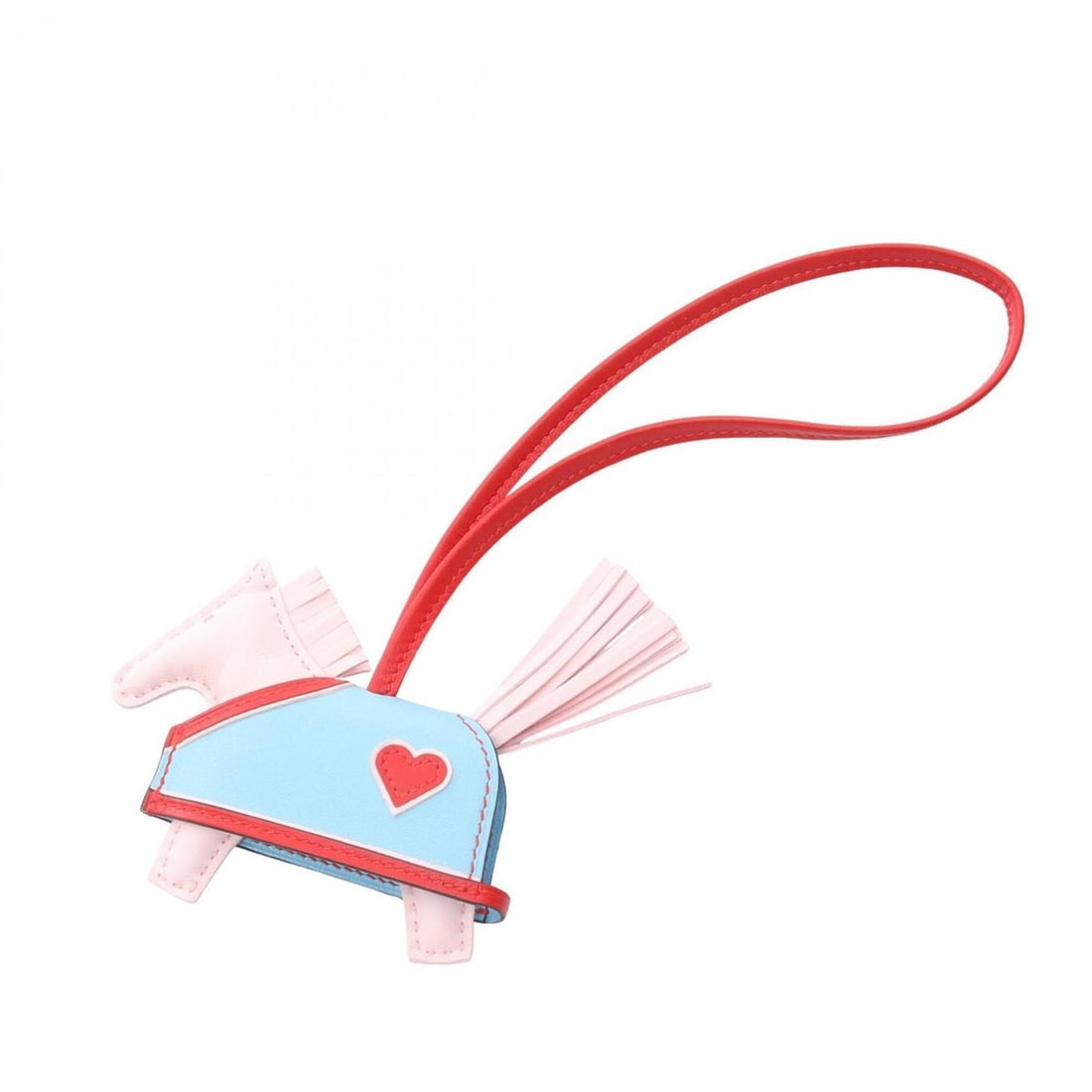 Hermes Rodeo PM Robeo Coeur Charm Accessory Leather Agneau Milo Pink Blue Red Rose Darling Rouge: --- Catalog ---Category: DesignType: Handbag charmColor: Blue, Pink, Red colorGender: Women,MenMaterial: Agneau MiloCategory: GeneralBrand: Hermes--- Item List ---Section: ConditionRanking: Rank NS Ne