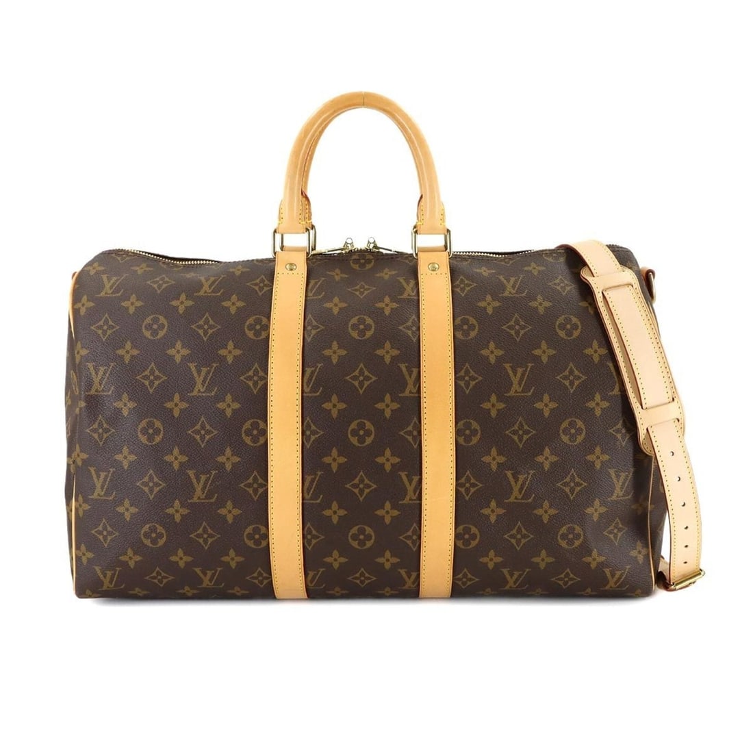 Louis Vuitton Monogram Keepall Bandoliere 45 2-way Boston Shoulder Handbag M41418 (1 of 15)