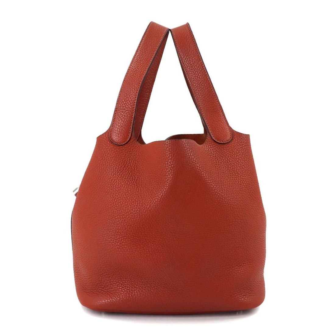 Hermes Picotin Lock MM Handbag, Taurillon Clemence Leather, Cuivre D Stamp. (1 of 10)