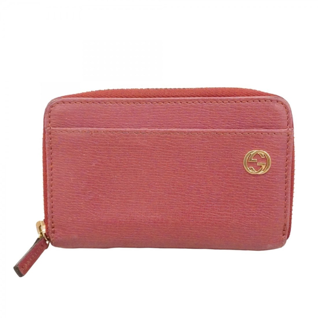 Gucci wallet/coin case, Interlocking G design, 309724, leather, red/champagne, women's.: --- Catalog ---Category: SizeSize (HxWxD): 8cm x 12cm x 2cm / 3.14'' x 4.72'' x 0.78''Category: DesignType: Coin purse/coin caseColor: Red colorGender: WomenMaterial: Leather Category: GeneralMPN: 309