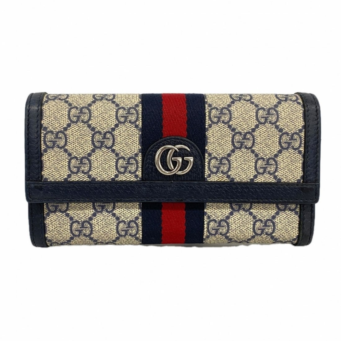 Gucci Ophidia Long Wallet 523153 Leather Navy Women's: --- Catalog ---Category: SizeSize (HxWxD): 10cm x 19cm x 3cm / 3.93'' x 7.48'' x 1.18''Category: DesignType: Long wallet (bi-fold)Color: NavyGender: WomenMaterial: Leather Category: GeneralMPN: 523153